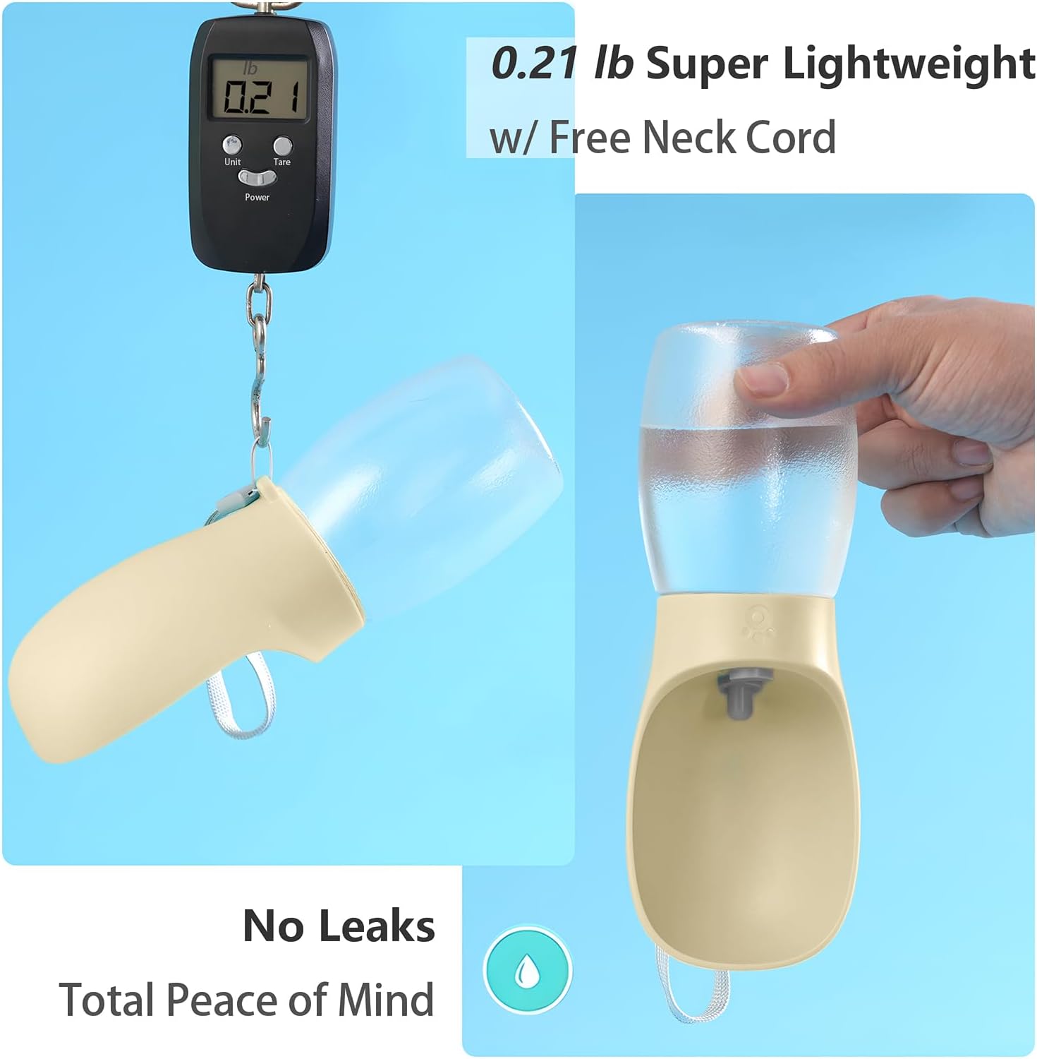 Dog Travel Water Bottle – Portable Leak‑Proof Dispenser (12oz)