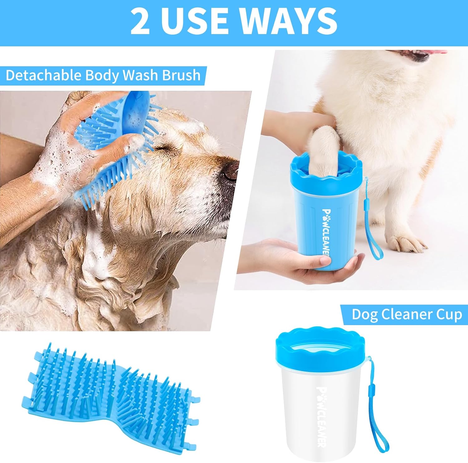 Dog Paw Cleaner Cup – Portable Paw Washer for Medium Dogs
