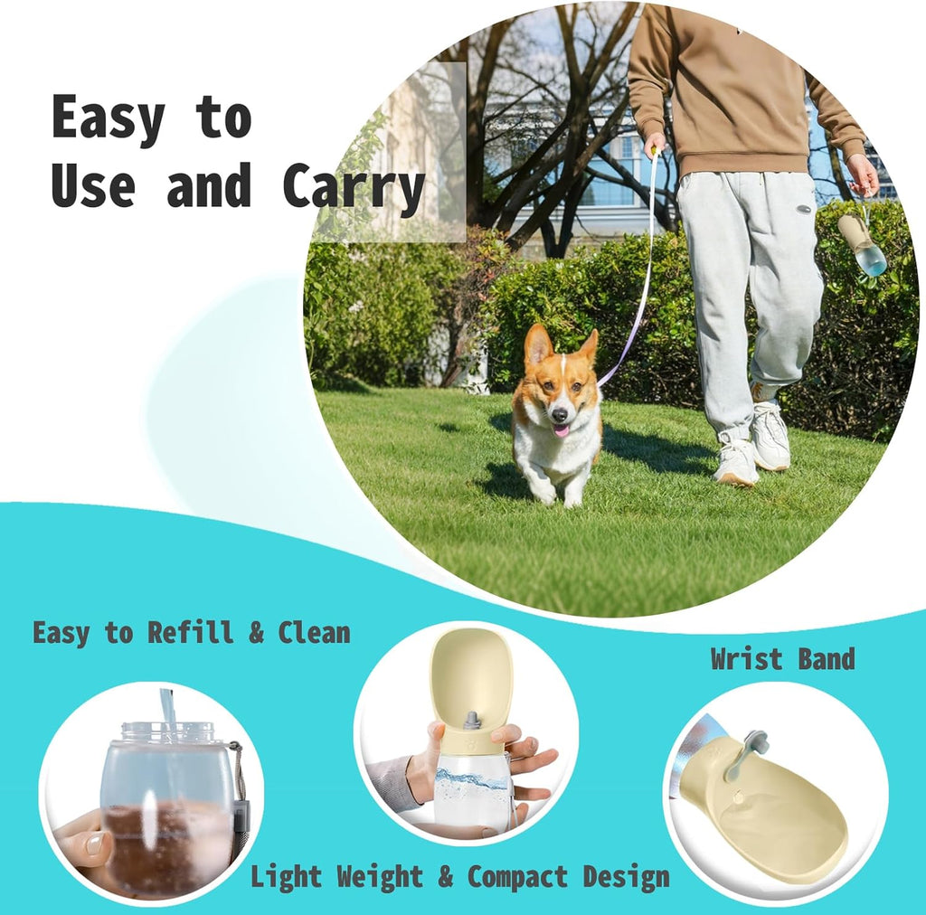 Dog Travel Water Bottle – Portable Leak‑Proof Dispenser (12oz)