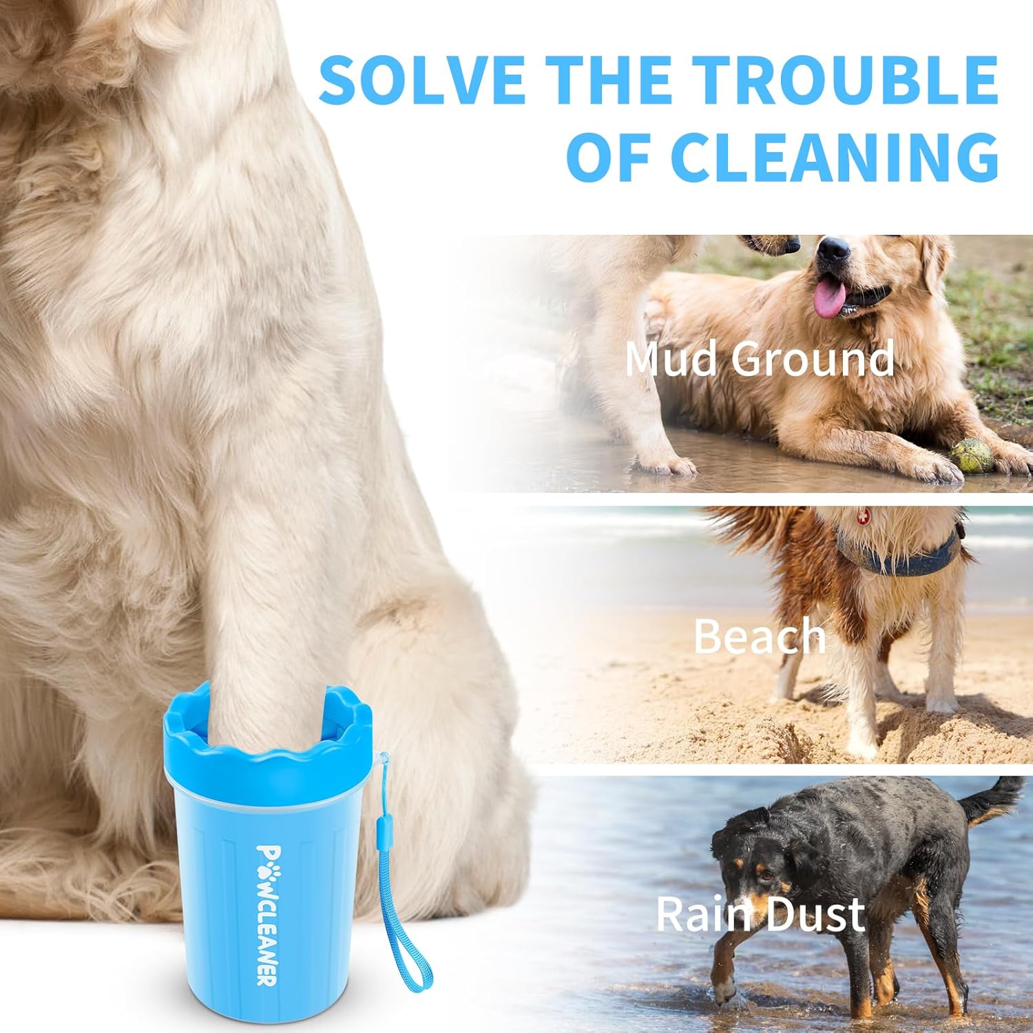 Dog Paw Cleaner Cup – Portable Paw Washer for Medium Dogs