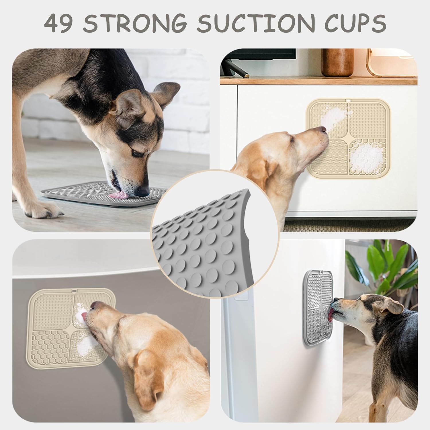 2‑Pack Lick Mats for Anxiety Relief & Slow Feeding