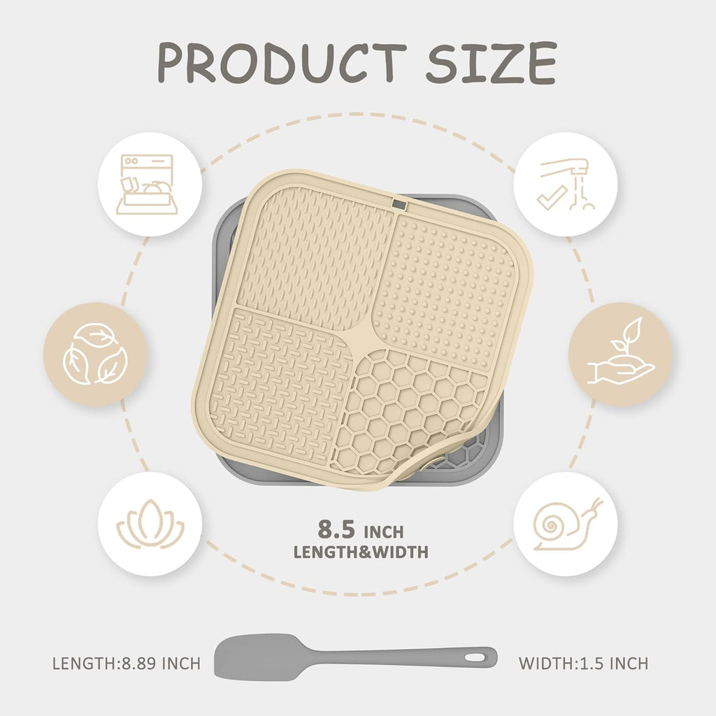 2‑Pack Lick Mats for Anxiety Relief & Slow Feeding