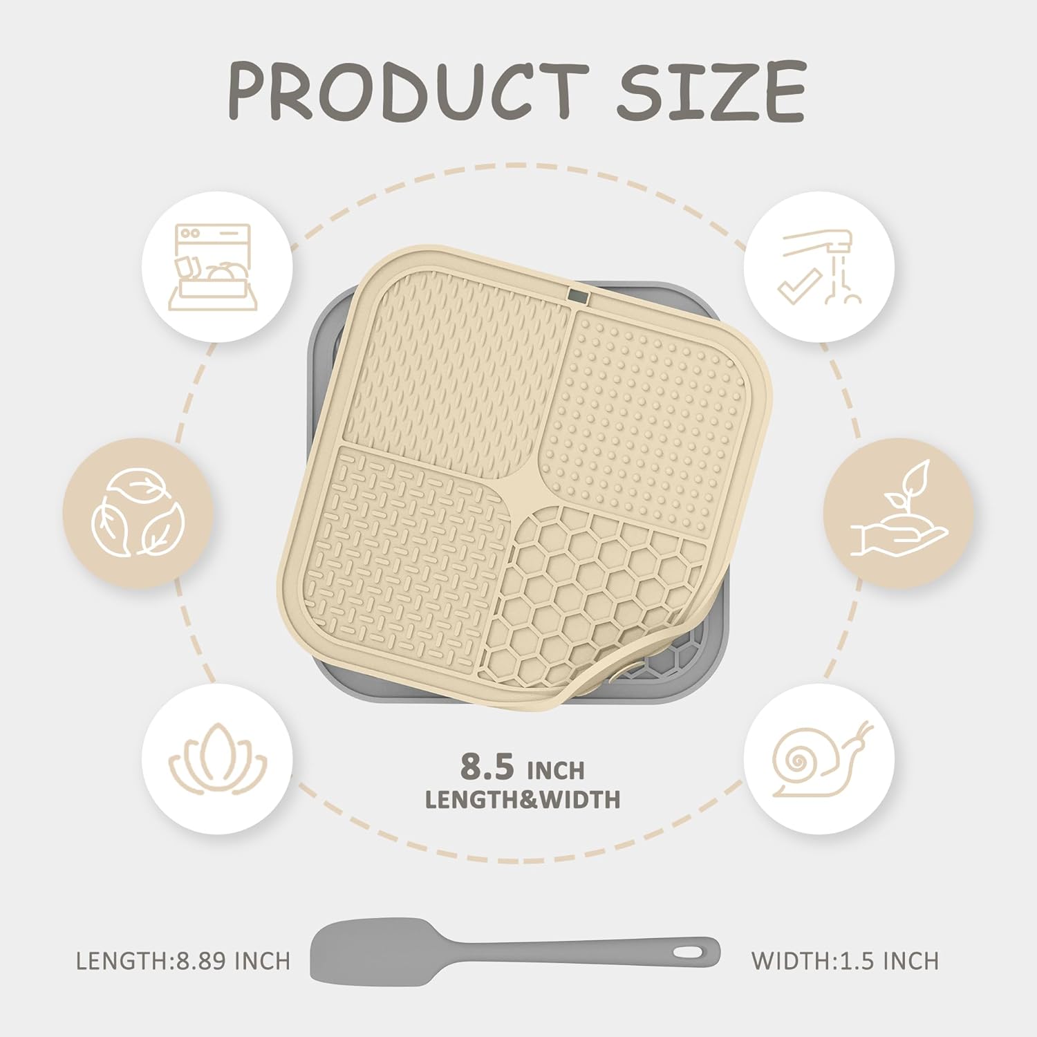 2‑Pack Lick Mats for Anxiety Relief & Slow Feeding