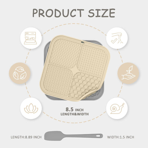 2‑Pack Lick Mats for Anxiety Relief & Slow Feeding