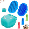 Dog Bath Brush & Shampoo Scrubber – Silicone Grooming Brush