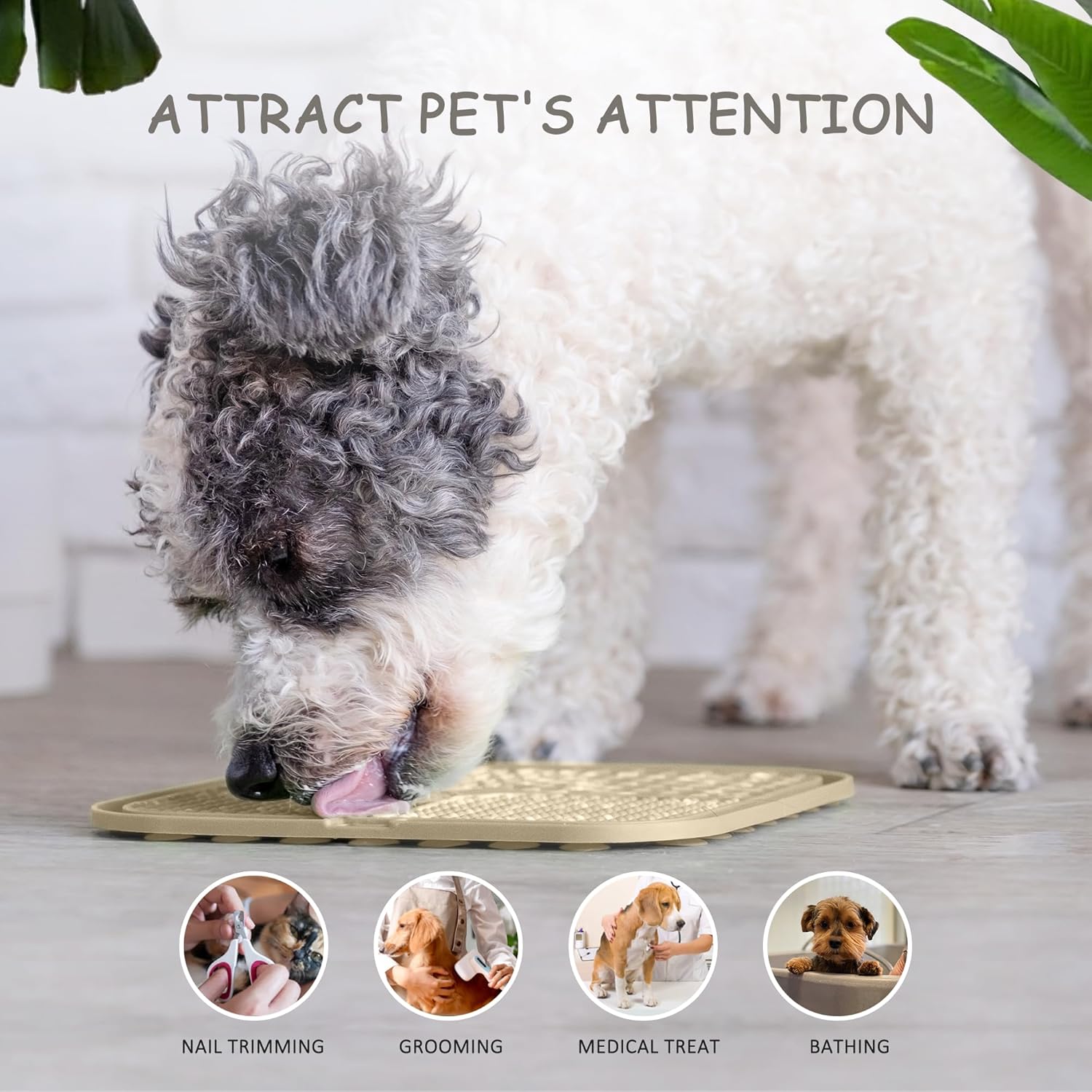 2‑Pack Lick Mats for Anxiety Relief & Slow Feeding