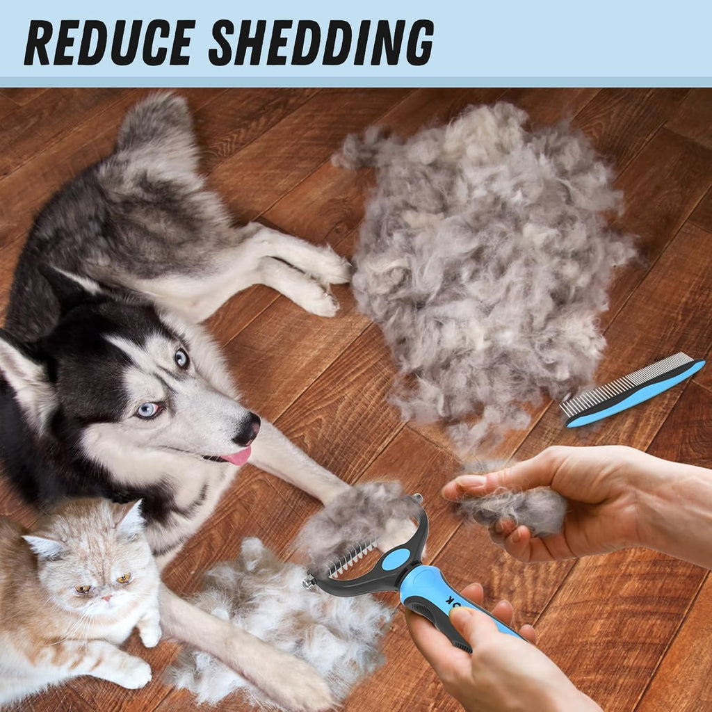 Dog Grooming Brush & Comb Set
