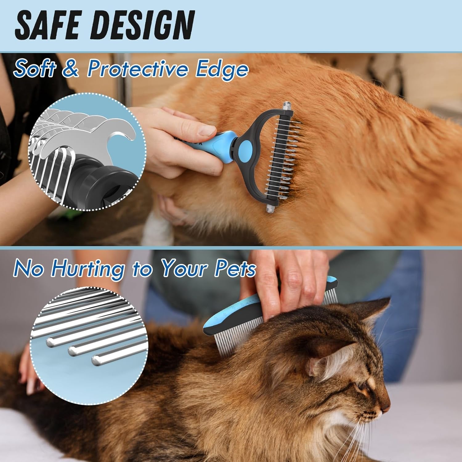 Dog Grooming Brush & Comb Set
